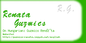 renata guzmics business card